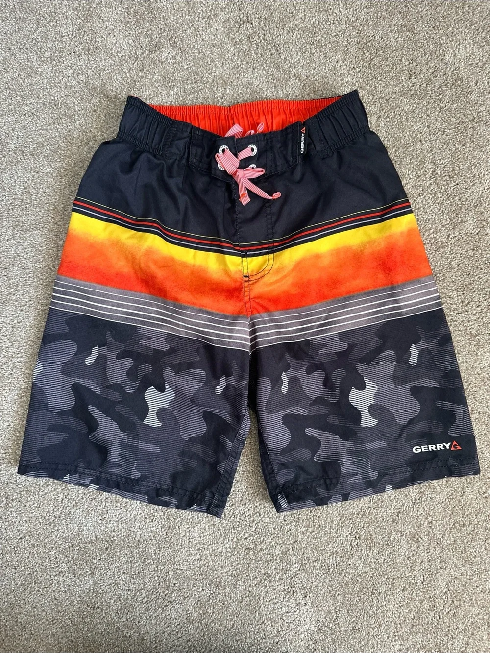 3 Pc Bundle Boys Swim Board Shorts Gerry Nova Kids Size Medium 10/12